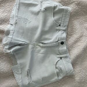 Aerie Light Gray Elastic Waist Shorts